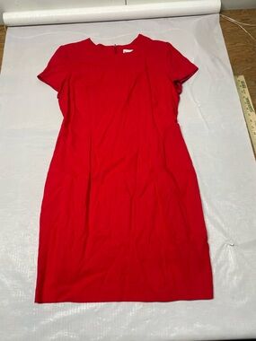 Danny & Nicole Red Short Sleeve Sheath Dress